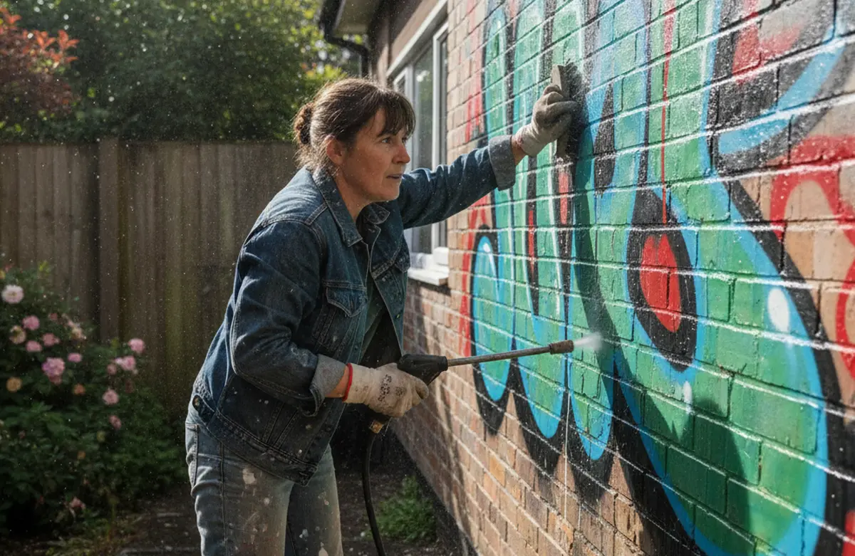 Nettoyage graffiti méthodes et produits pour effacer les tags sans abîmer les surfaces