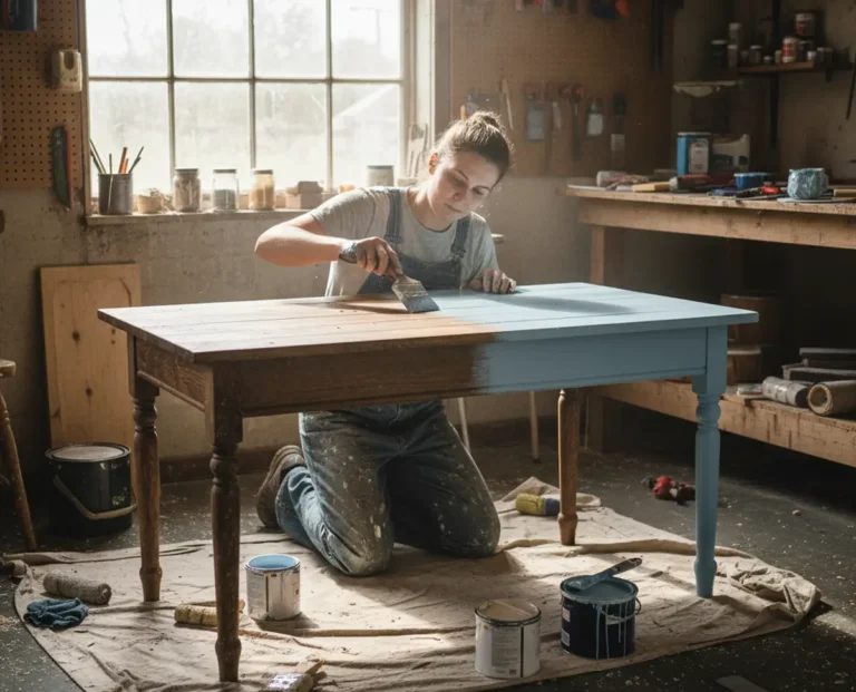 15 idées de couleur pour repeindre une table en bois qui transforment votre intérieur