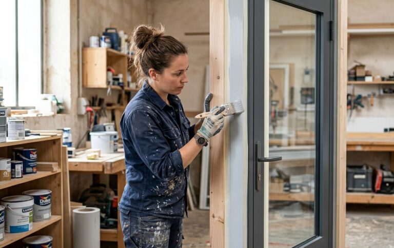 Comment peindre une porte en aluminium étape par étape